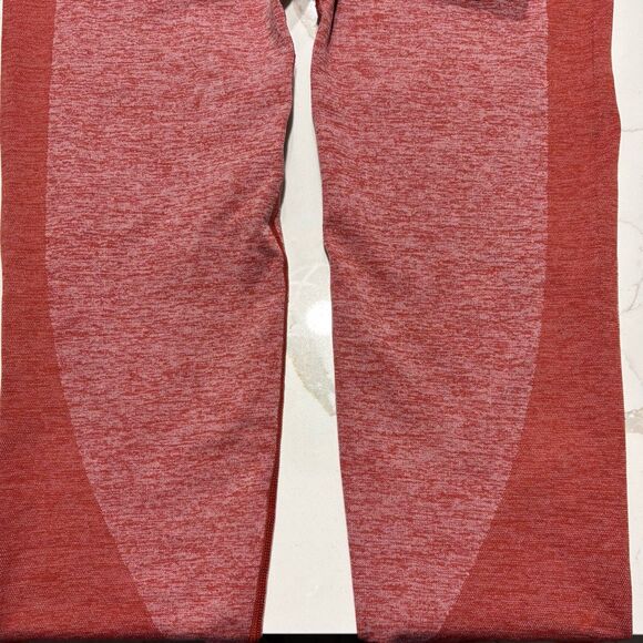PINK Victoria’s Secret High-Waisted Seamless Yoga Leggings Rust Orange Medium - Picture 6 of 12